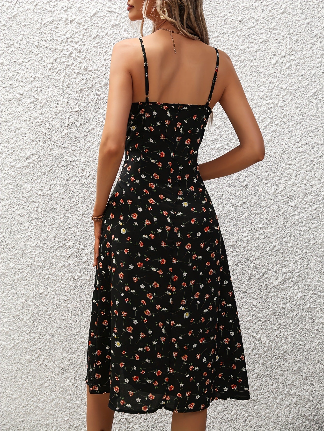 New Polka Dot Dress Summer Sexy Split Long Dresses For Womens Clothing
