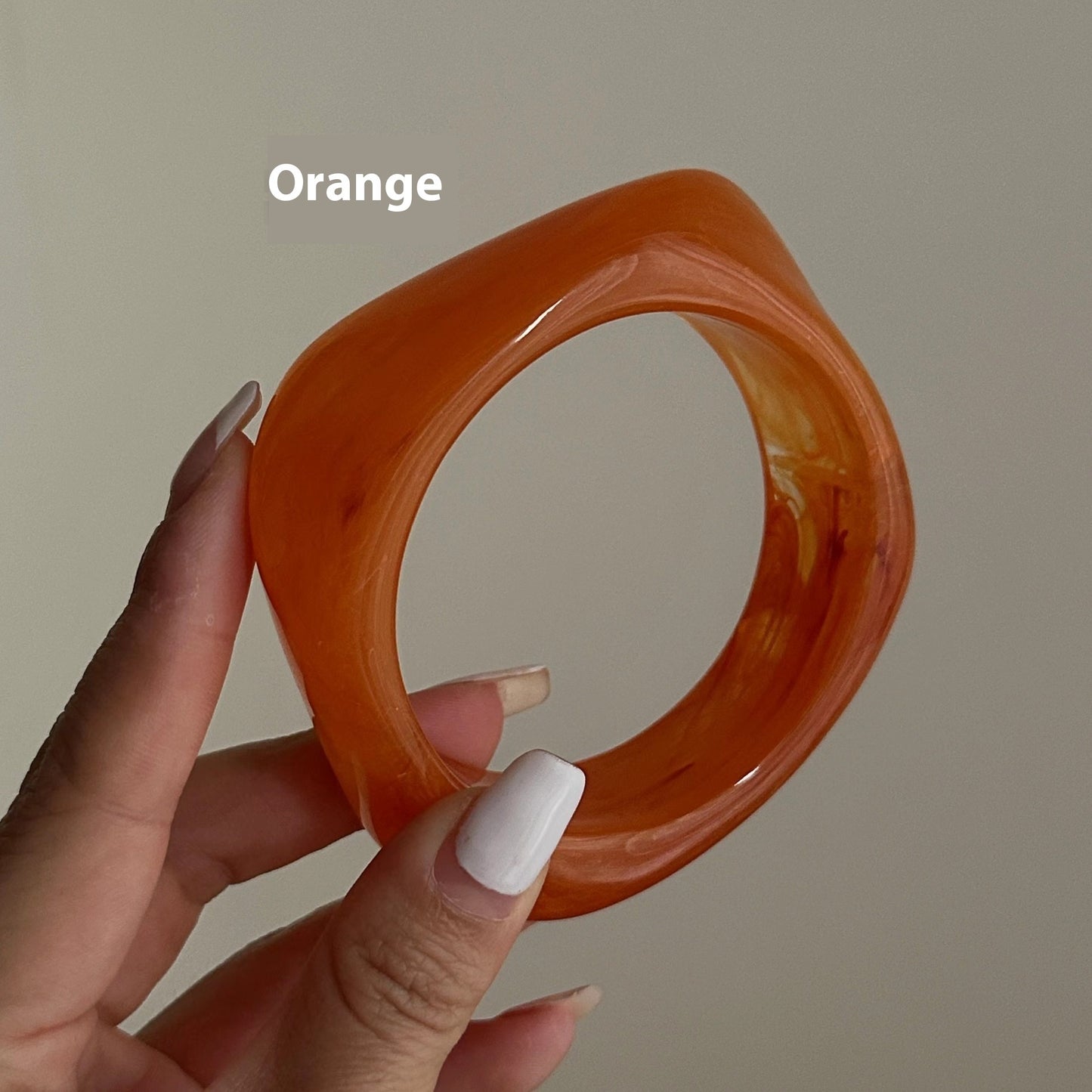 Acrylic Bracelet Exaggerated Ins Style Irregular Translucent