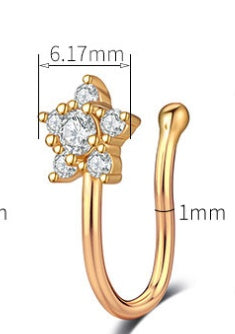 Non-perforated U Nose Clip