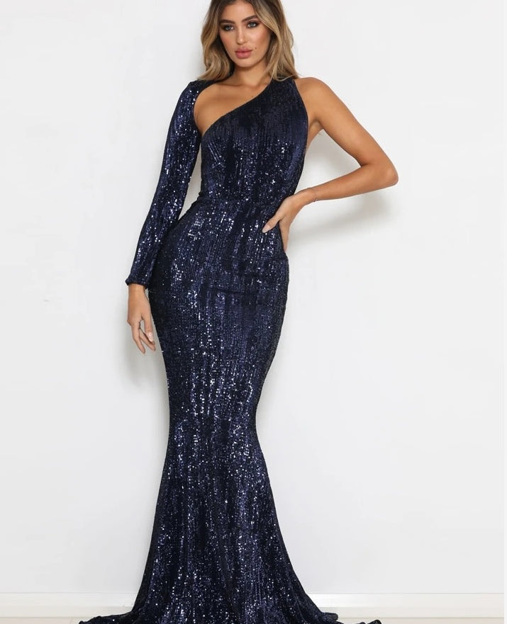 Aphrodite Around-The-Neck Spell-Bound Maxi Dress