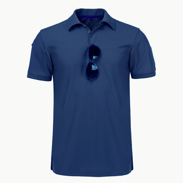Stretch Polo Shirt Physical Training Security Commuter Short Sleeves
