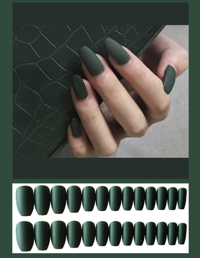 Frosted ballet nails