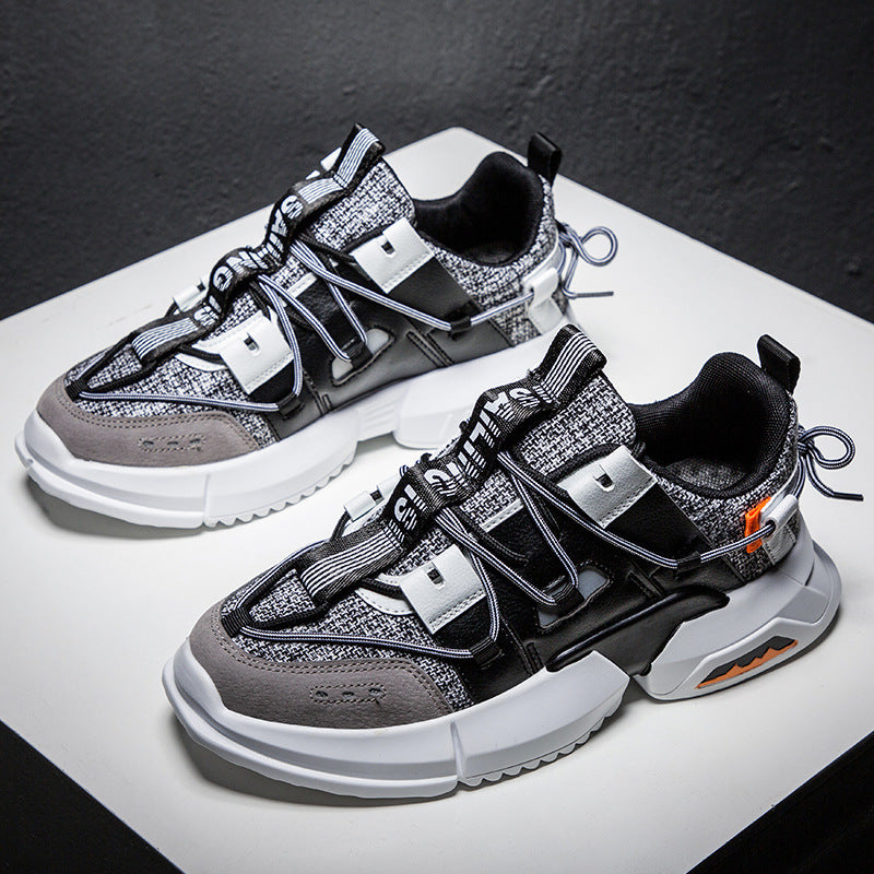Retro fashion sports casual shoes men's stitching