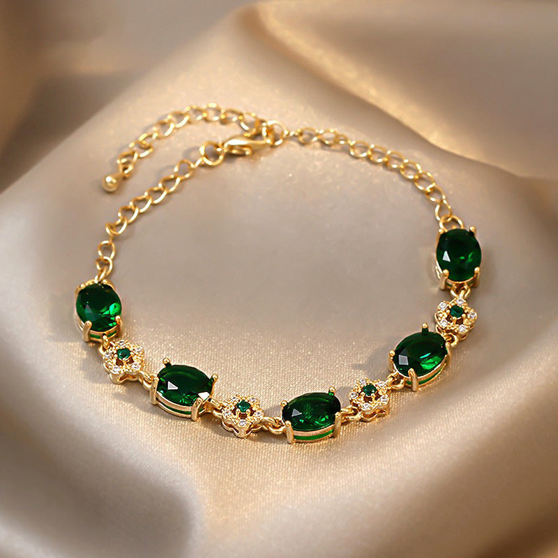 Zircon Exquisite Bracelet Net Red Temperament Design Jewelry