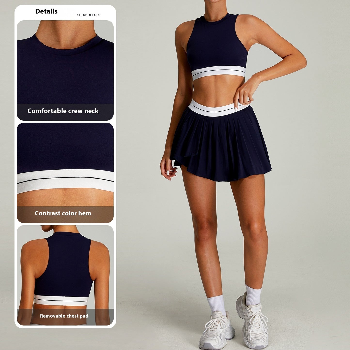 Women's Tight Contrast Color High-strength Running Fitness Vest