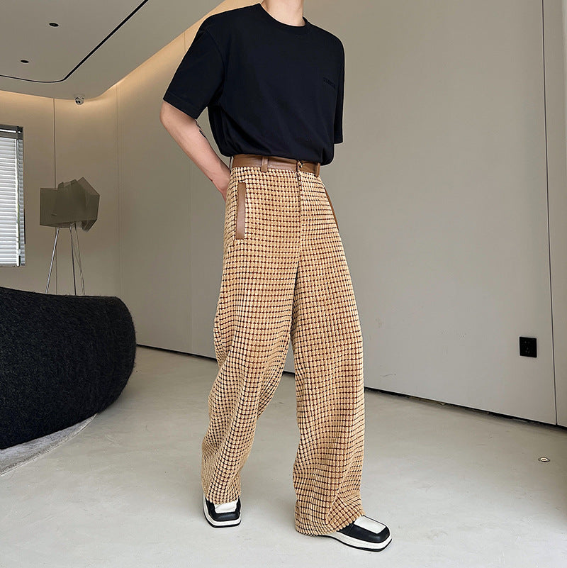 Temperament Corn Kernels Pants Loose Casual Men