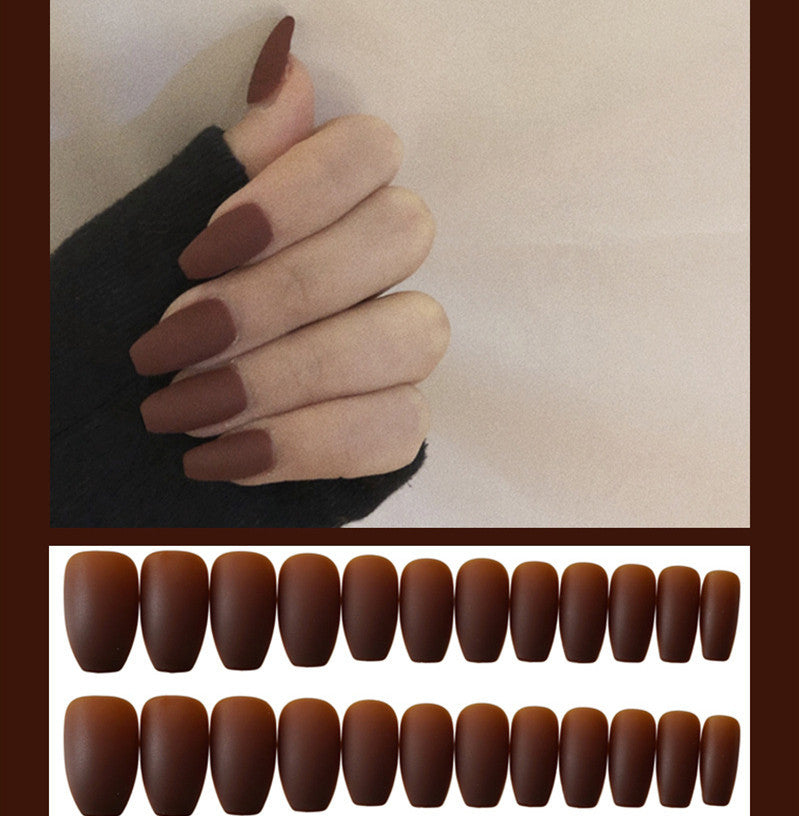 Frosted ballet nails