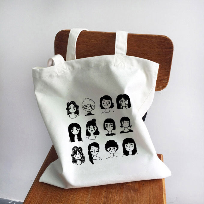 Women's Handbag Canvas Tote Printed Shopping Bag