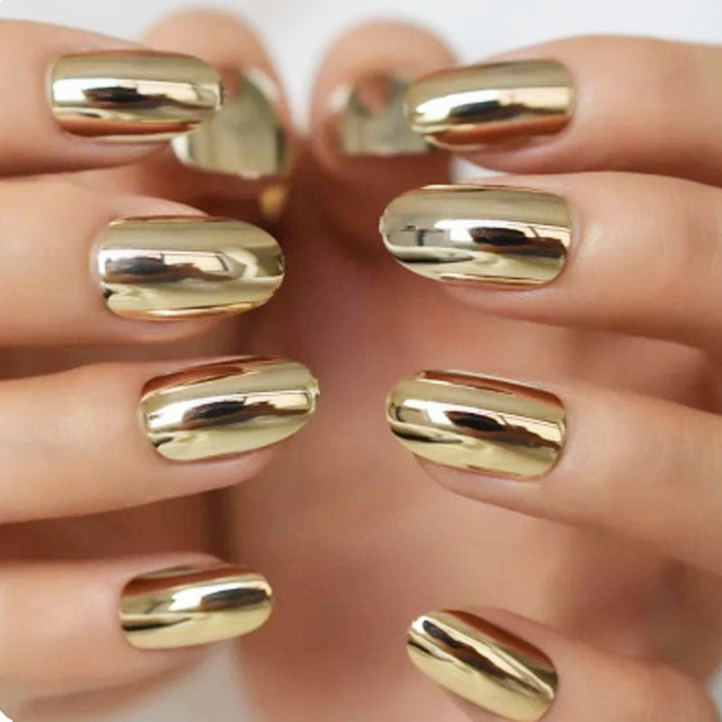 Electroplating Nails Gold Wearable Removable