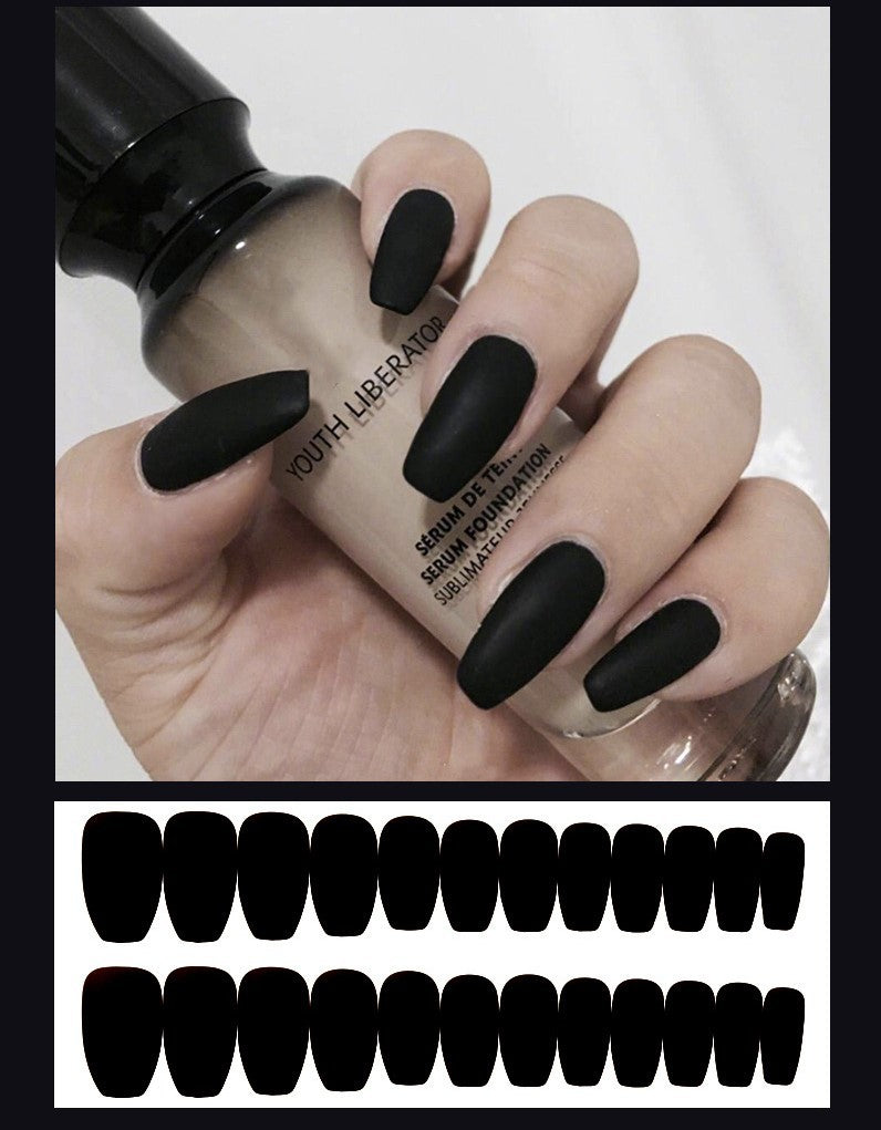 Frosted ballet nails