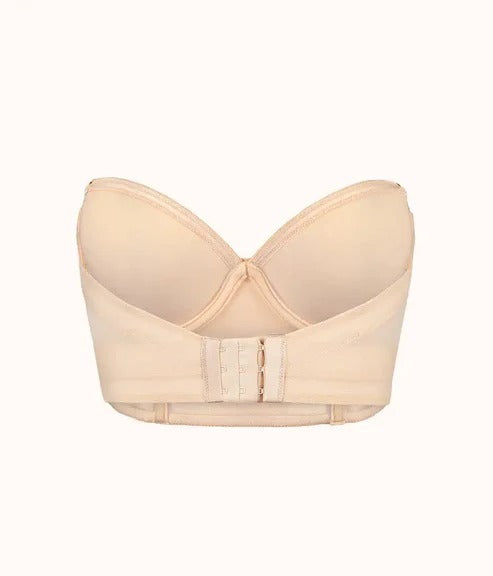 Backless Tube Top Low Back With Strap Bra