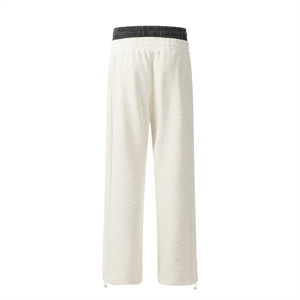 Double Waist Design Casual Pants For Men
