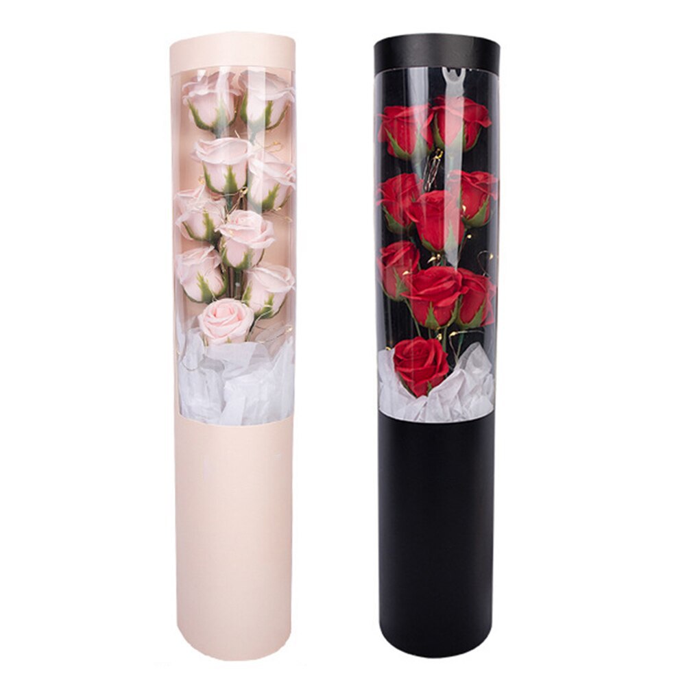PVC Gift Box Soap Flower Rose Bouquet 1