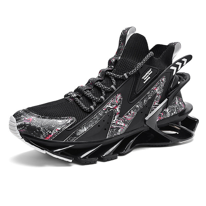 Casual Sports Shoes Breathable Thin Net Shoes Thick-soled Shock Absorption Running