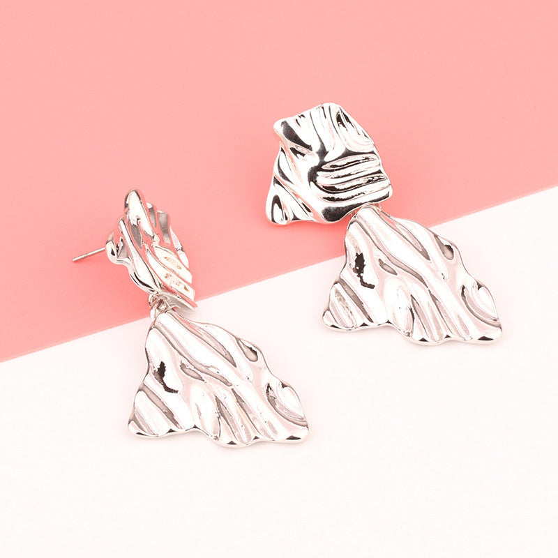 European And American Fashion Exaggerated Irregular Earrings Simple Geometric Female Vintage Earrings