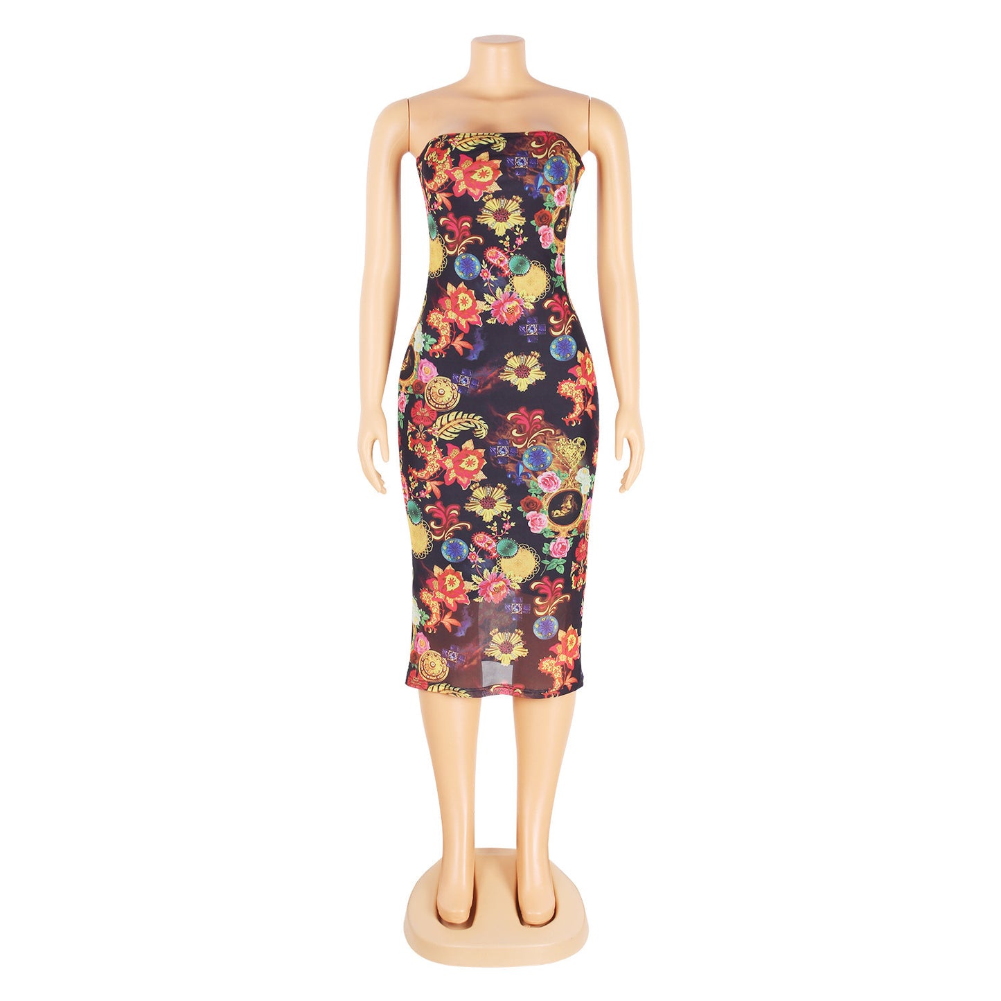 Sexy Tight-Fitting Breast-Wrapped Women Hip Dress