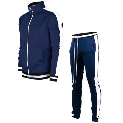 Sports Men's Sweater Casual Stand Collar Long Sleeve Clothes