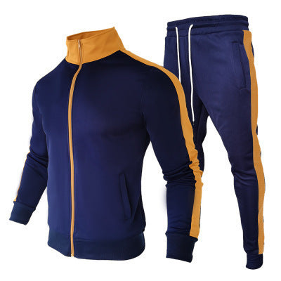 Sports Men's Sweater Casual Stand Collar Long Sleeve Clothes