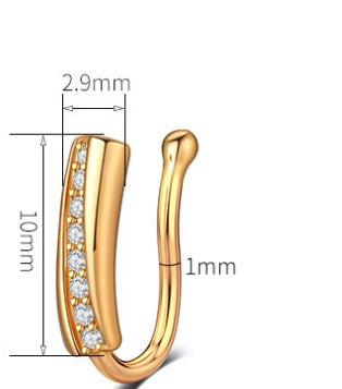 Non-perforated U Nose Clip