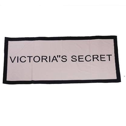 Factory Direct Sales Microfiber Bath Towel Letter Beach Towel Reactive Printing