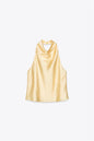 Silk Satin Texture Halter Dress