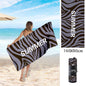 Double Sided Fleece Printed Beach Towel Microfiber Beach Towel