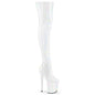 Gold Reflective Patent Leather High Heels Platform Shoes Waterproof Platform Shoes