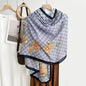 Cotton And Linen Scarf Thin And Silky Shawl Travel Sun-proof Beach Towel For Women