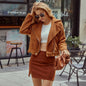 European And American Plush Lapel Fashionable Coat Women