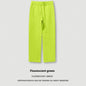 Autumn And Winter Youth Solid Color Loose Sports Pants With Thick Velvet