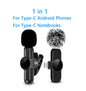 K3 Wireless Collar Clip Microphone Live Mini Interview Sound Recording Microphone