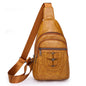 New Retro Easy Matching Chest  PU Messenger Bag Female Cross-border Amazon Hot Chest Bags Ins Women Bag Wholesale