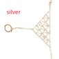 Women's Full Diamond Small Plaid Finger Bracelet