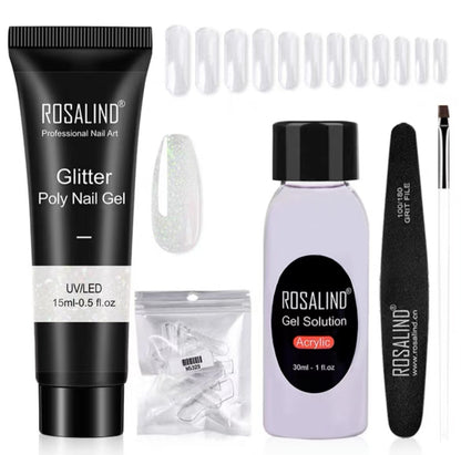 Extension Gel Polish Kit For Manicure Poly Nail Gel Set For