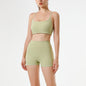 Deep V-shaped Wrinkled Butt Hip Yoga Shorts Sports Fitness