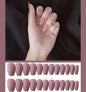 Frosted ballet  nails
