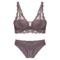 Laceless Bra Gathering Bra Lace Bra Set