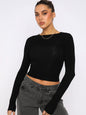 Slim-fit Fashion Long-sleeved Top Base