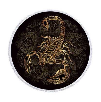New round beach towel