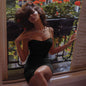 Sexy low cut slim party hip dress