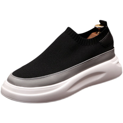 Breathable Platform Shoes Men's Fashion Personality Casual Shoes Mesh Surface