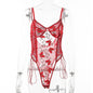 Autumn Lace Embroidery Sexy Body Shaping Bodysuit