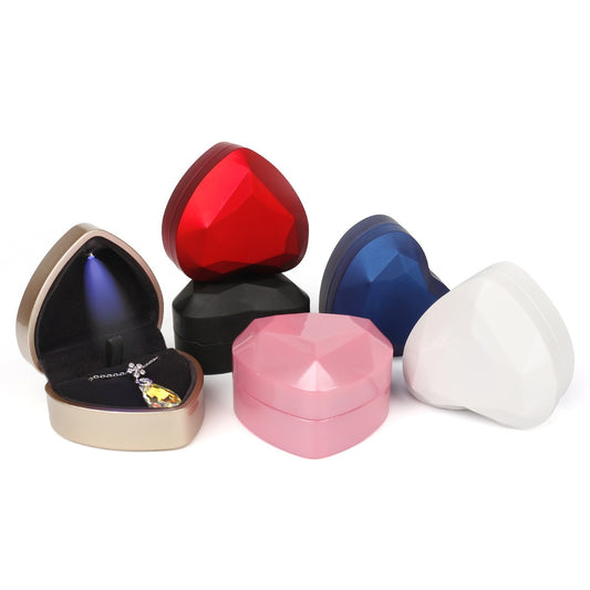 Creative Heart-shaped Jewelry Gift Ring Pendant Jewelry Box