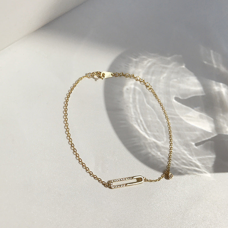 Fashion Creativity Geometric Oval Pin Bracelet