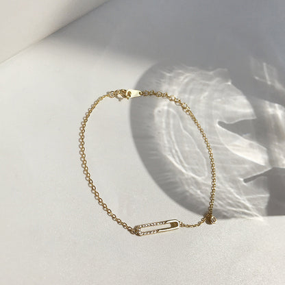 Fashion Creativity Geometric Oval Pin Bracelet