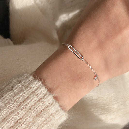 Fashion Creativity Geometric Oval Pin Bracelet