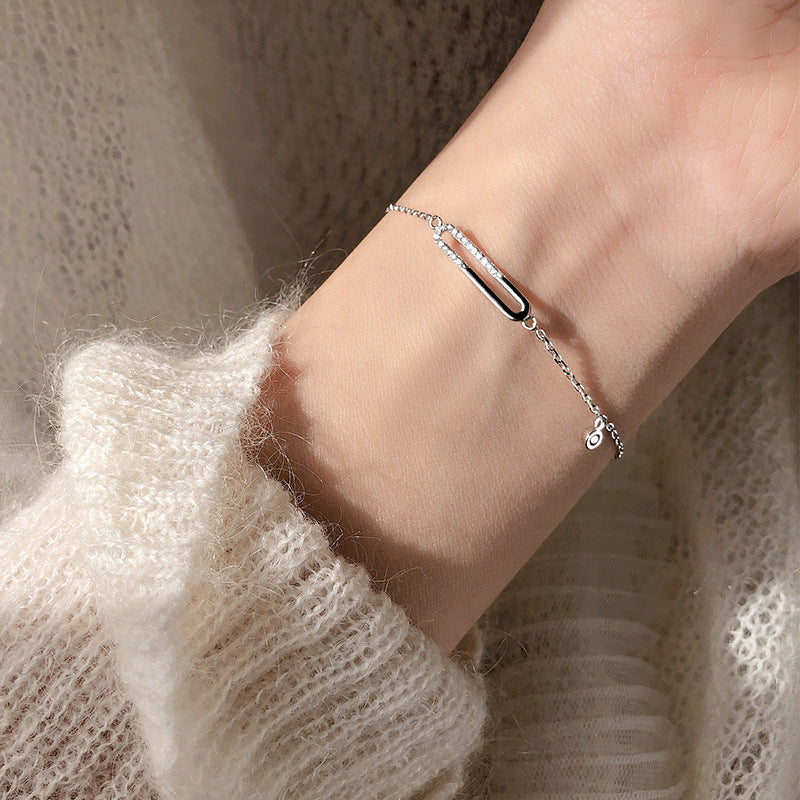 Fashion Creativity Geometric Oval Pin Bracelet