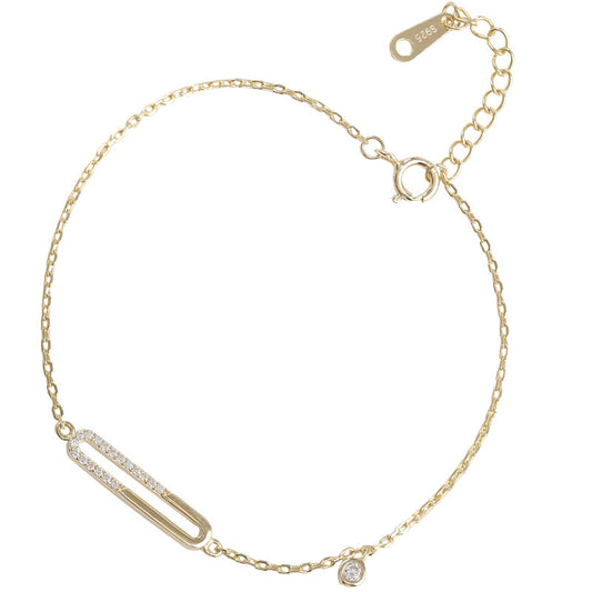 Fashion Creativity Geometric Oval Pin Bracelet
