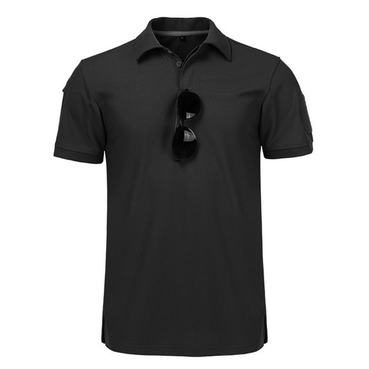 Stretch Polo Shirt Physical Training Security Commuter Short Sleeves