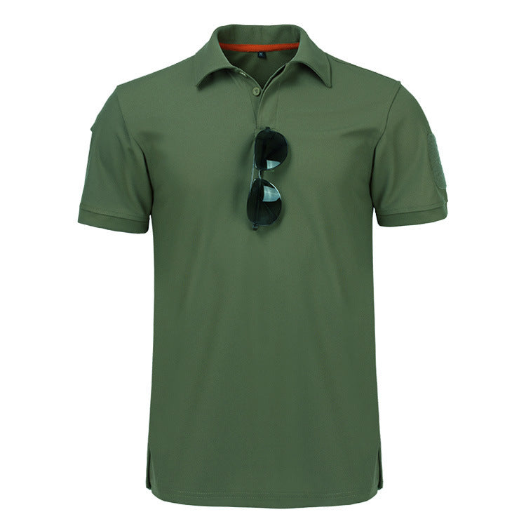Stretch Polo Shirt Physical Training Security Commuter Short Sleeves